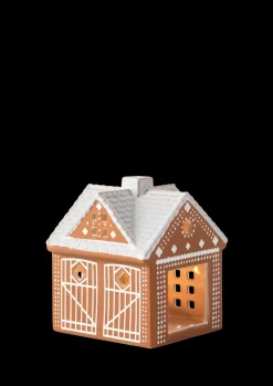 Kähler Gingerbread Lyshus Julestald H11.5 brun | Køb nu