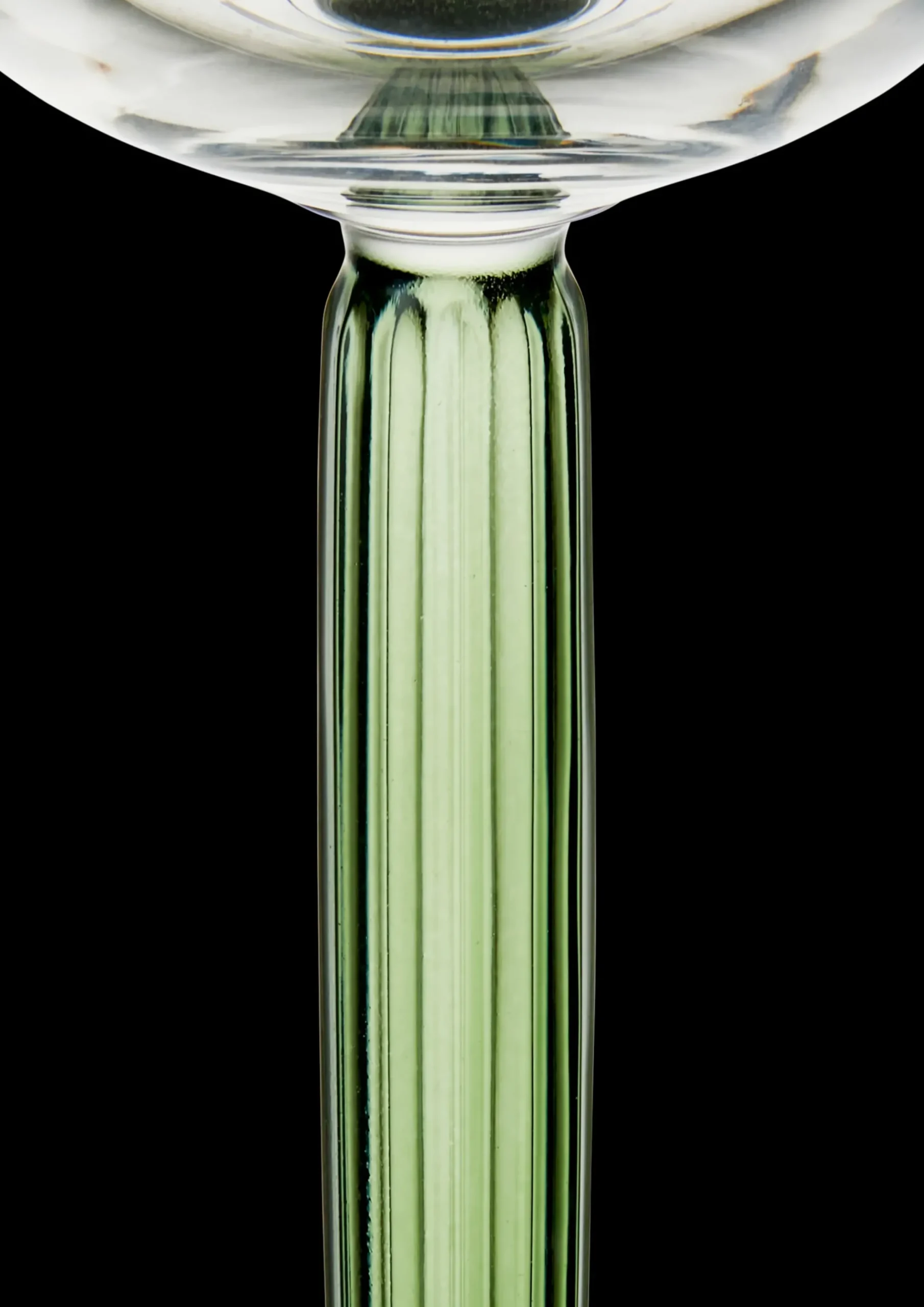 Kähler Hammershøi Champagneglas 24 cl grøn 2 stk. | Køb her