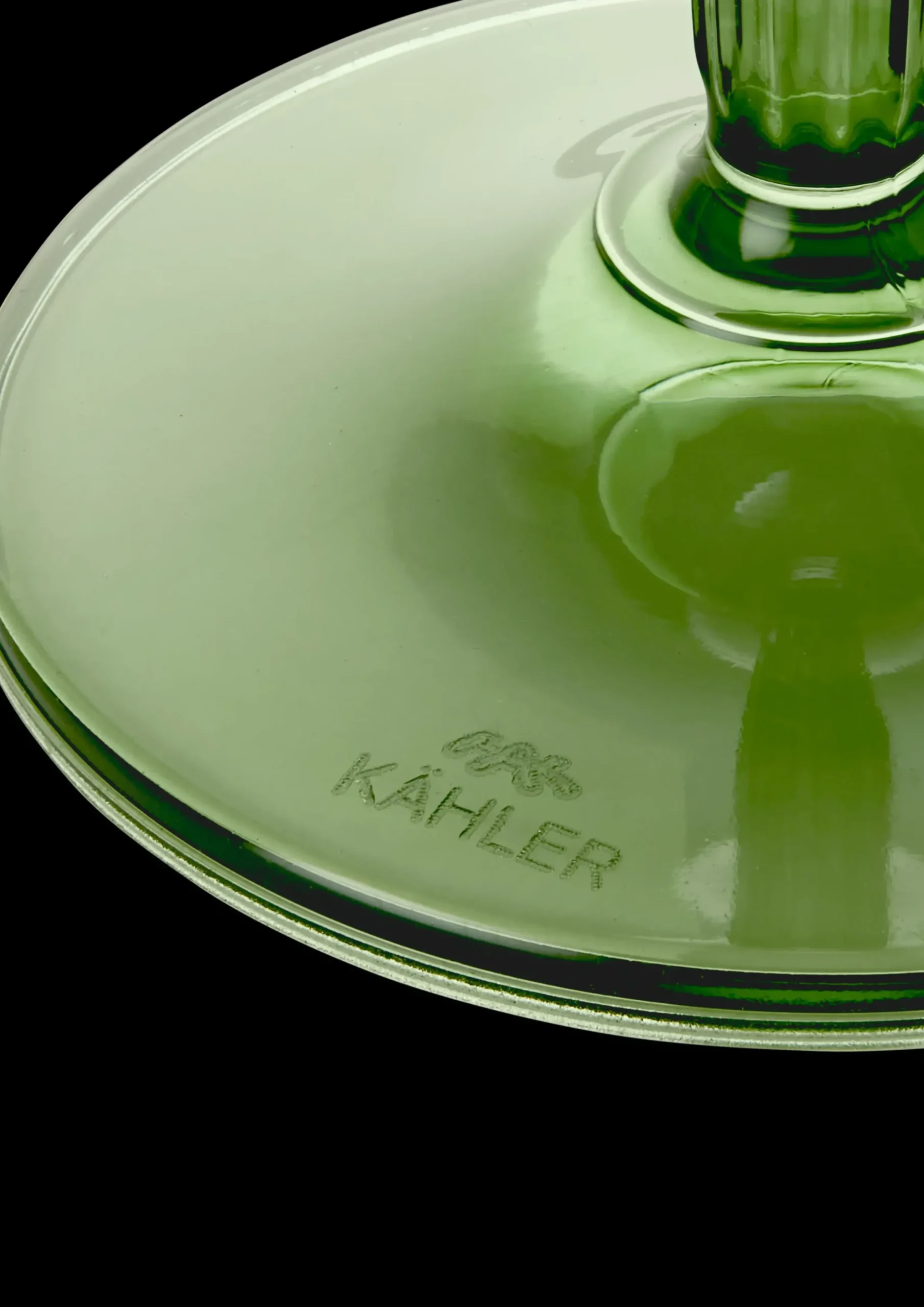 Kähler Hammershøi Champagneglas 24 cl grøn 2 stk. | Køb her