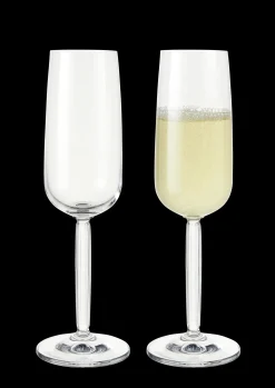 Kähler Hammershøi Champagneglas 24 cl klar 2 stk. | Køb her