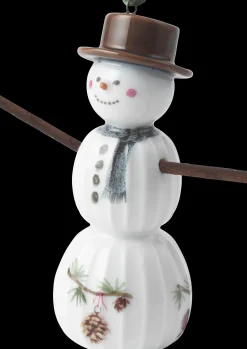 Kähler Hammershøi Christmas Snemand hængende H9.5 hvid deko