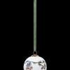 Kähler Hammershøi Christmas Kugle 2023 Ø6 cm hvid m. deko
