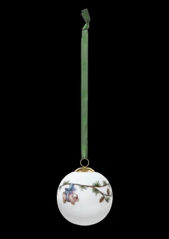 Kähler Hammershøi Christmas Kugle 2023 Ø6 cm hvid m. deko