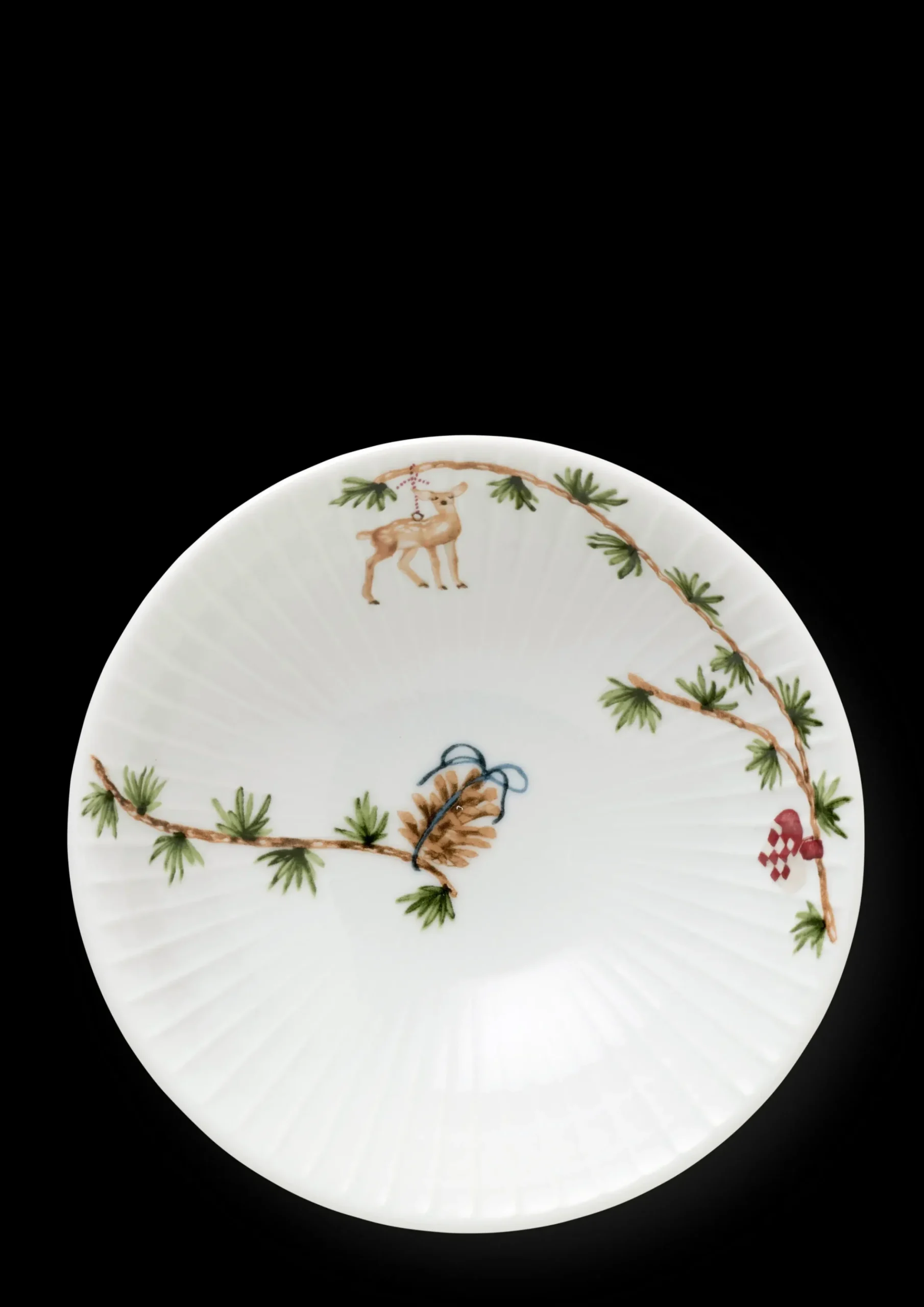 Kähler Hammershøi Christmas Skål Ø16 cm hvid m. deko 2 stk.