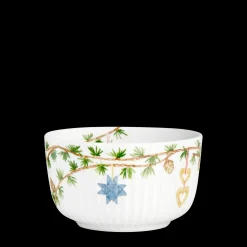 Kähler Hammershøi Christmas Skål Ø12 cm hvid m. deko