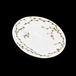 Kähler Hammershøi Christmas Ovalt bordfad hvid m. deko