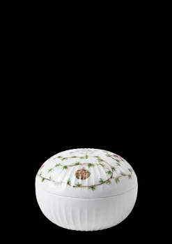 Kähler Hammershøi Christmas Bonbonniere Ø12 cm hvid m. deko
