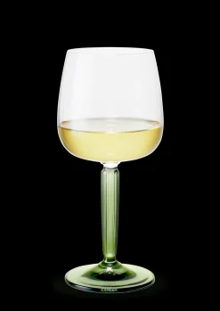 Kähler Hammershøi Hvidvinsglas 35 cl grøn 2 stk. | Køb her