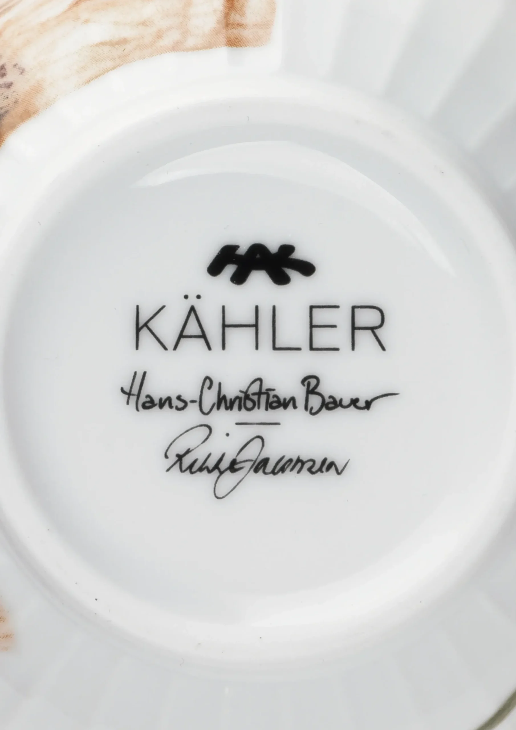 Kähler Hammershøi Poppy Krus 33 cl hvid m. deko | Køb her