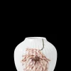 Kähler Hammershøi Poppy Vase H13 hvid m. deko | Køb her