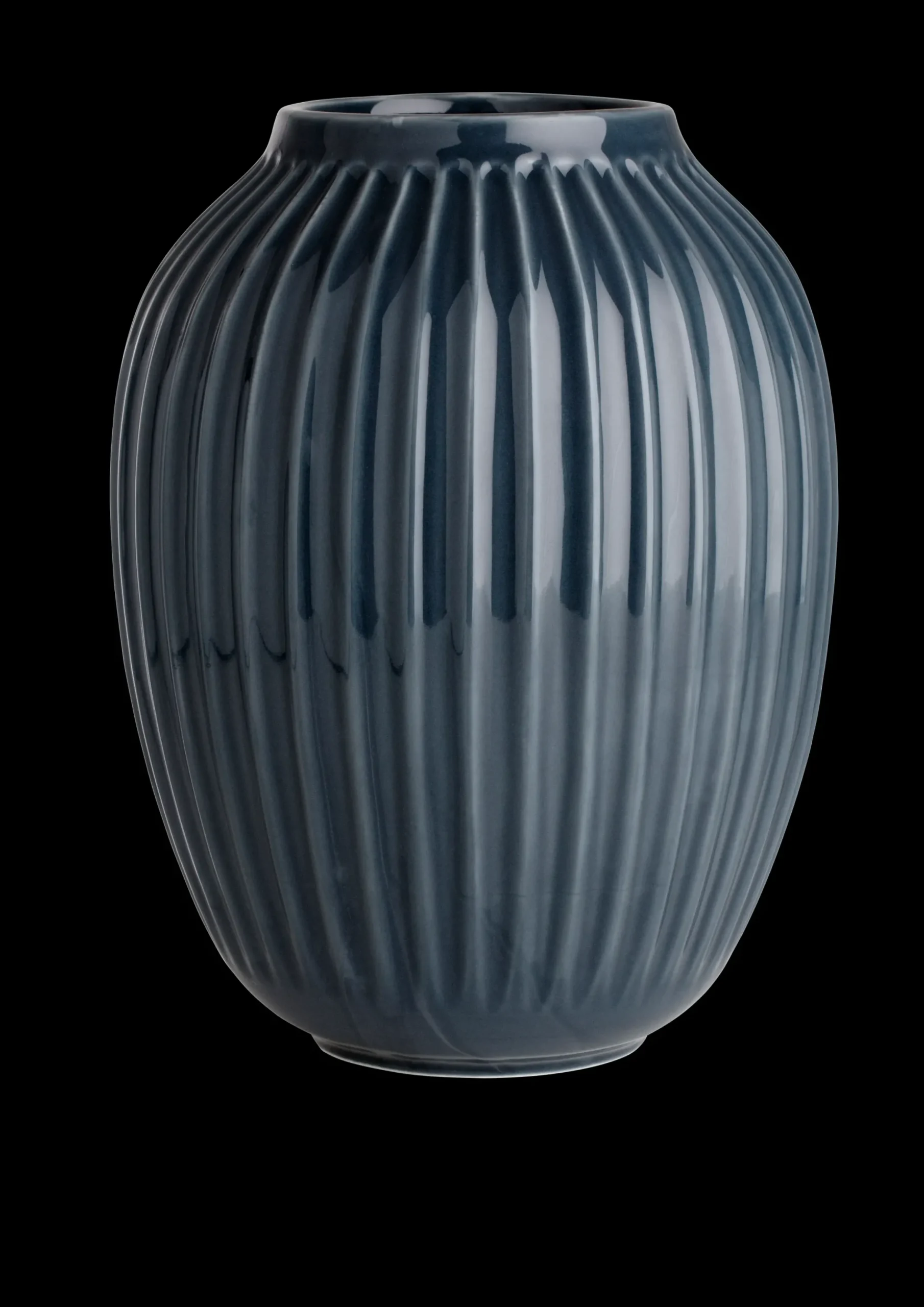 Kähler Hammershøi Vase H25.5 antracitgrå (15386) | Køb her