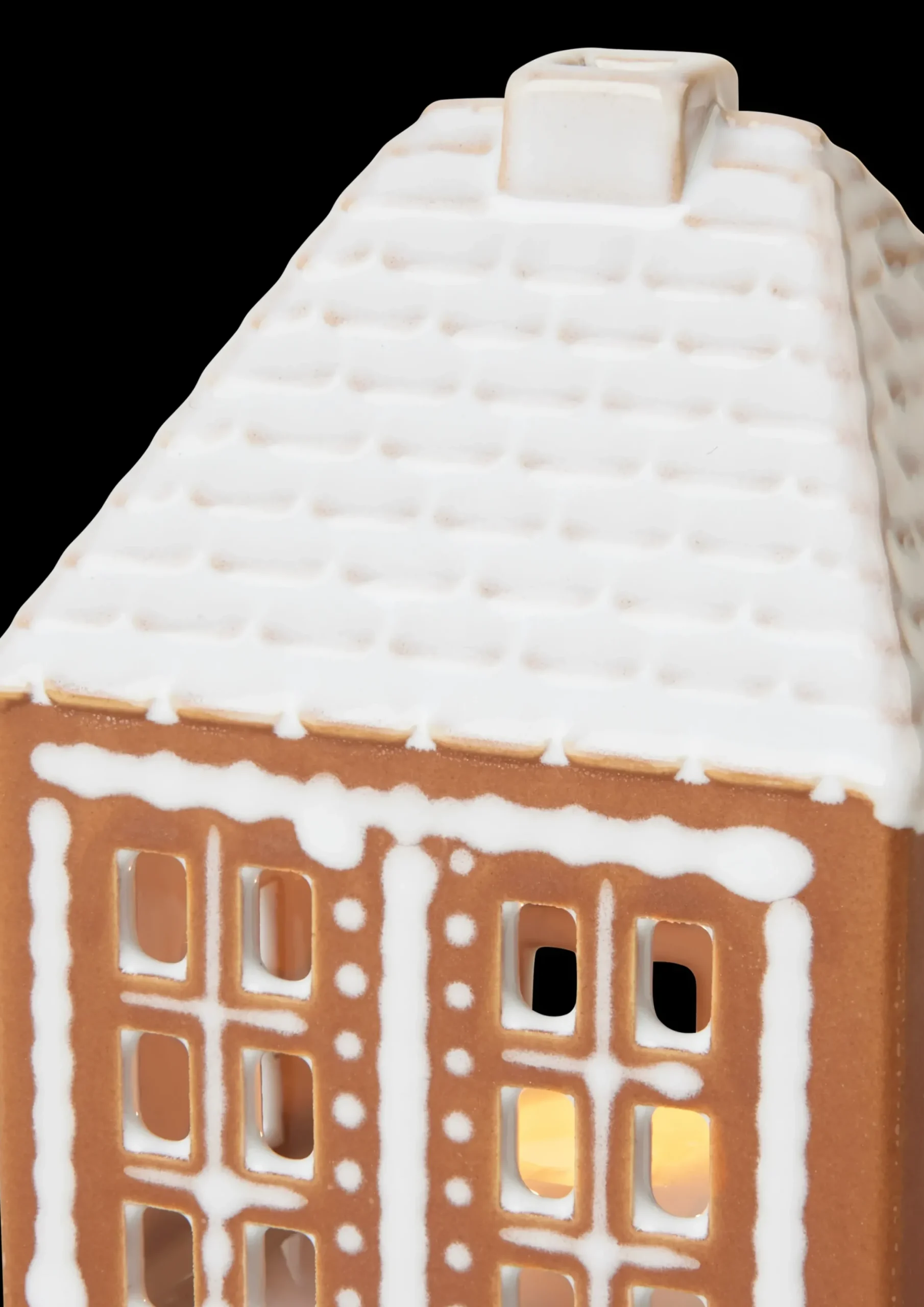 Kähler Lyshus lille i brun fra serien Gingerbread | Køb her