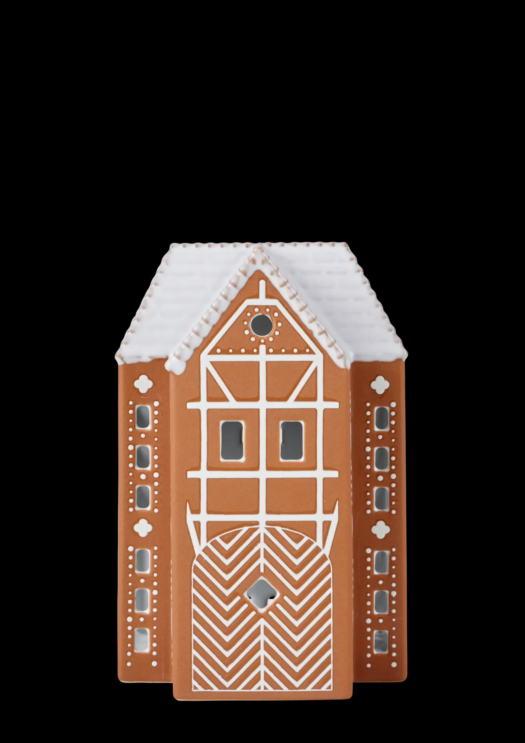 Kähler Lyshus stor i brun fra serien Gingerbread | Køb her