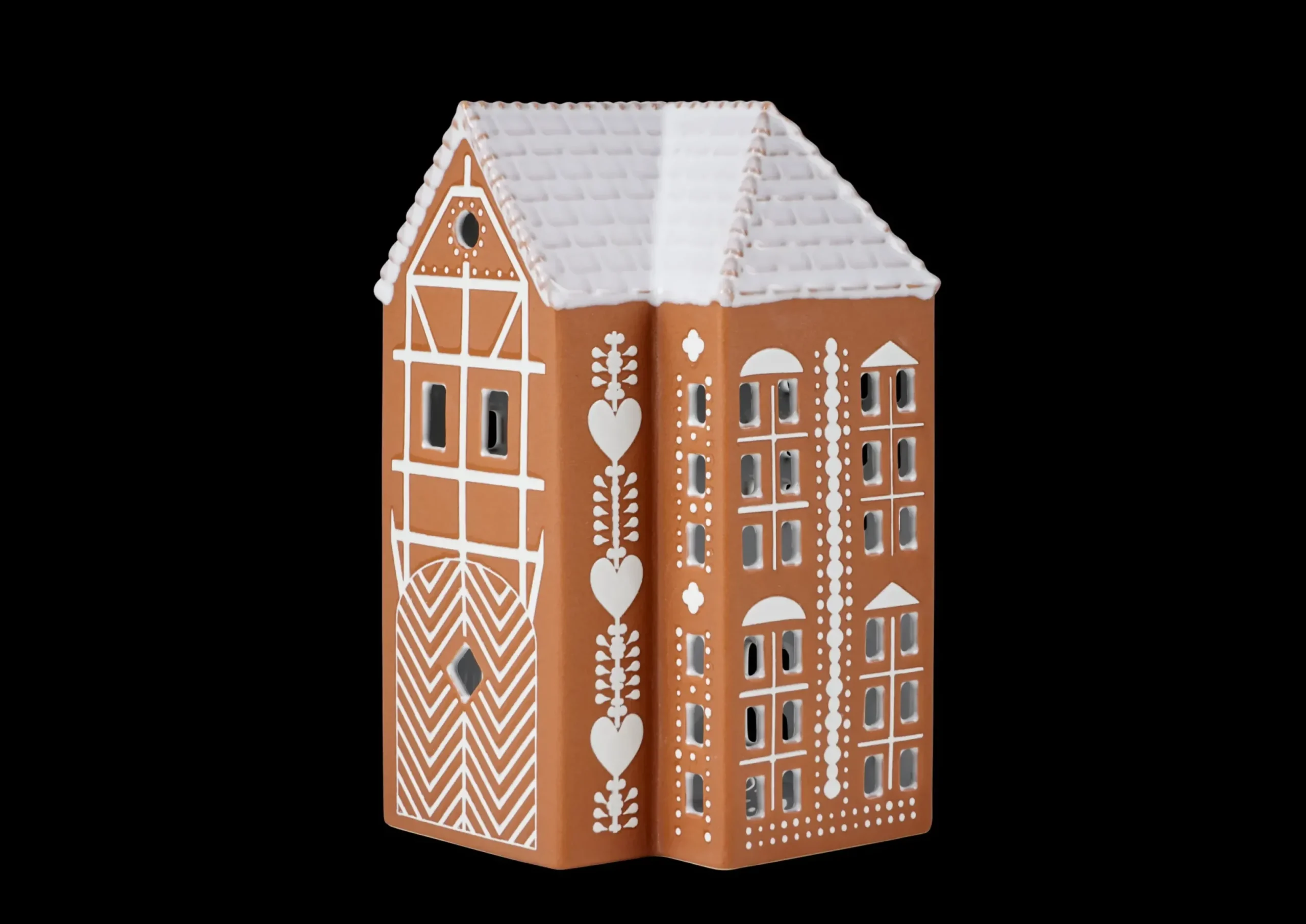 Kähler Lyshus stor i brun fra serien Gingerbread | Køb her