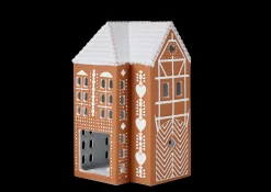 Kähler Lyshus stor i brun fra serien Gingerbread | Køb her