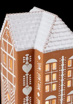 Kähler Lyshus stor i brun fra serien Gingerbread | Køb her