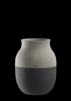 Kähler Omaggio Circulare Vase H20 cm antracitgrå | Køb nu