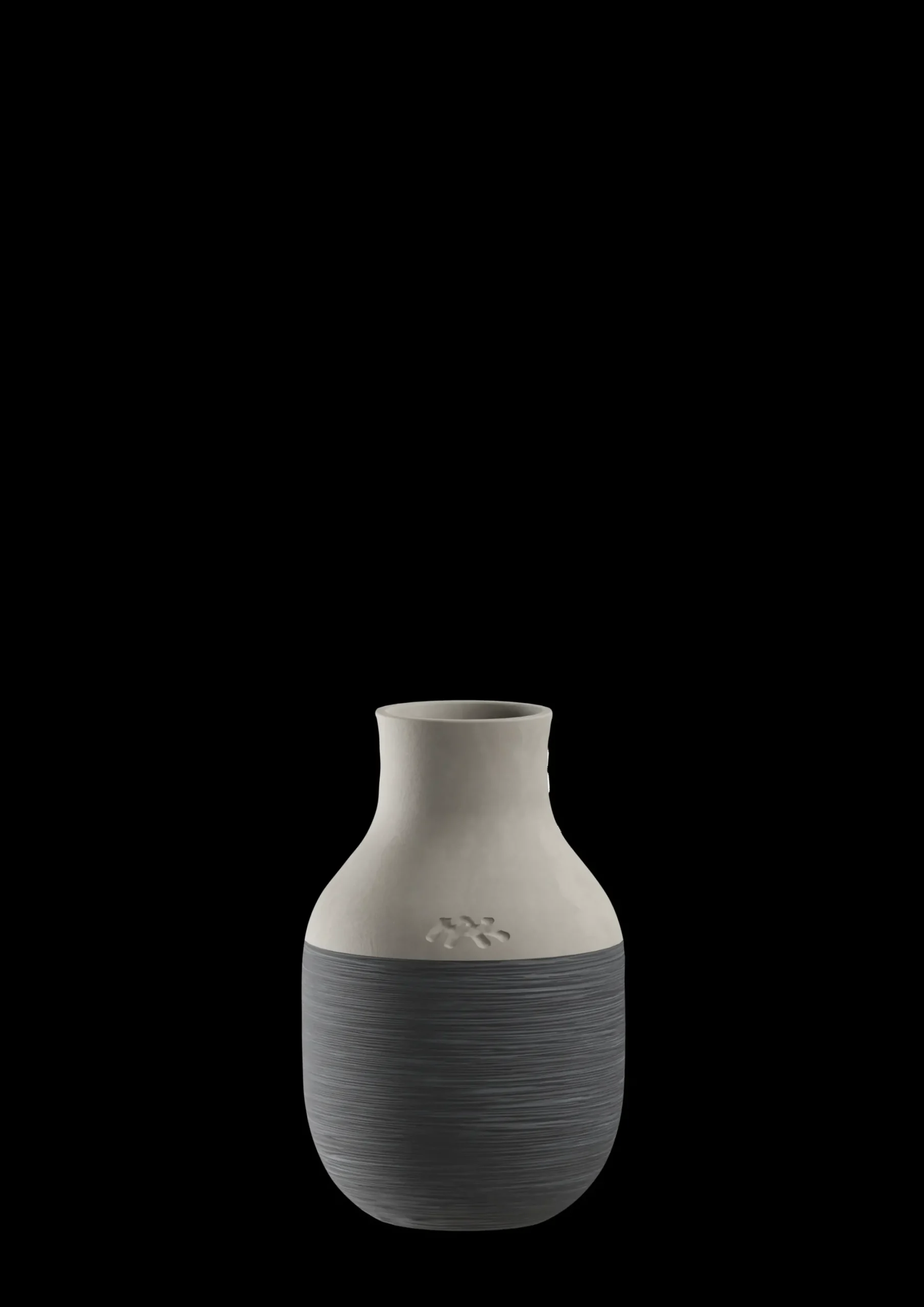 Kähler Omaggio Circulare Vase H12.5 cm antracitgrå | Køb nu