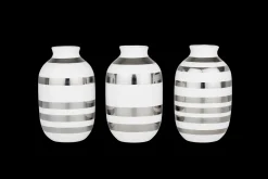 Kähler Omaggio Vase miniature sølv 3 stk. (15350) | Køb her
