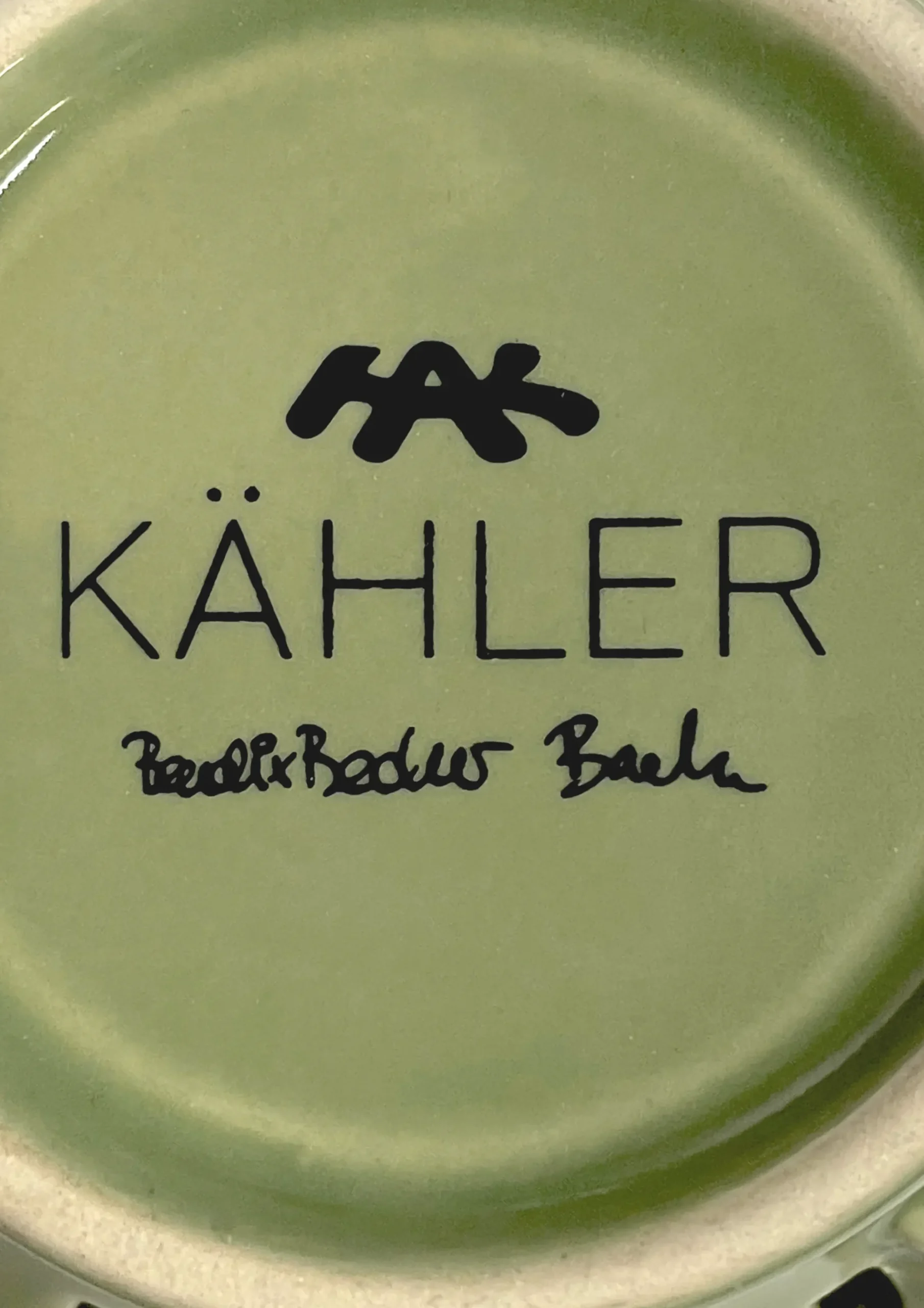 Kähler Orangery Fyrfadsstage Ø9.5 cm spring leaf | Køb her