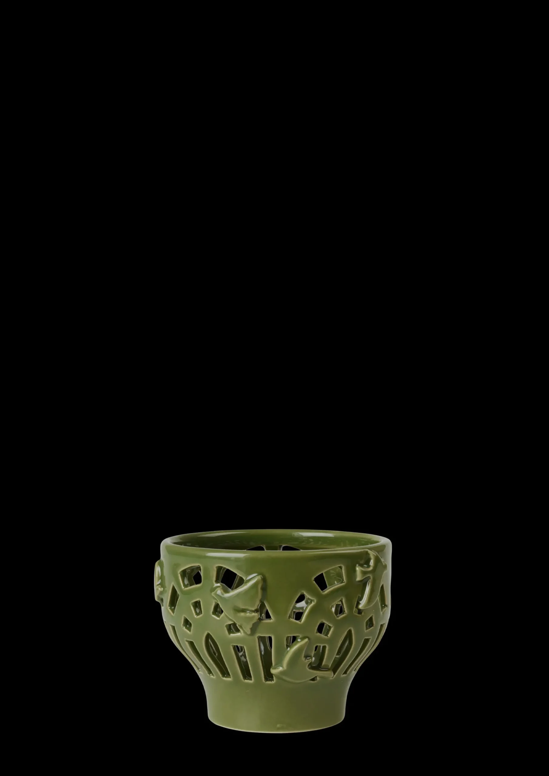 Kähler Orangery Fyrfadsstage Ø9.5 cm green garden | Køb her