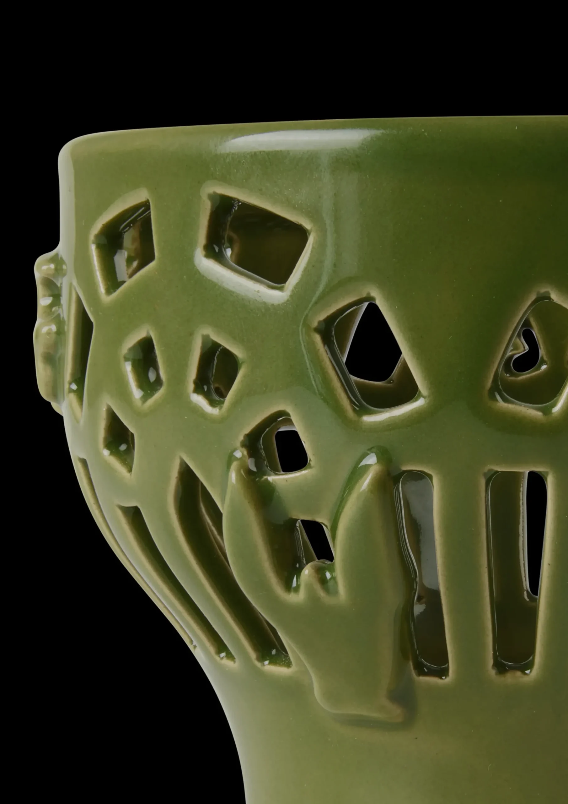 Kähler Orangery Fyrfadsstage Ø9.5 cm green garden | Køb her