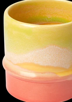 Kähler Poppery Krus 36 cl yellow/apple green/pink