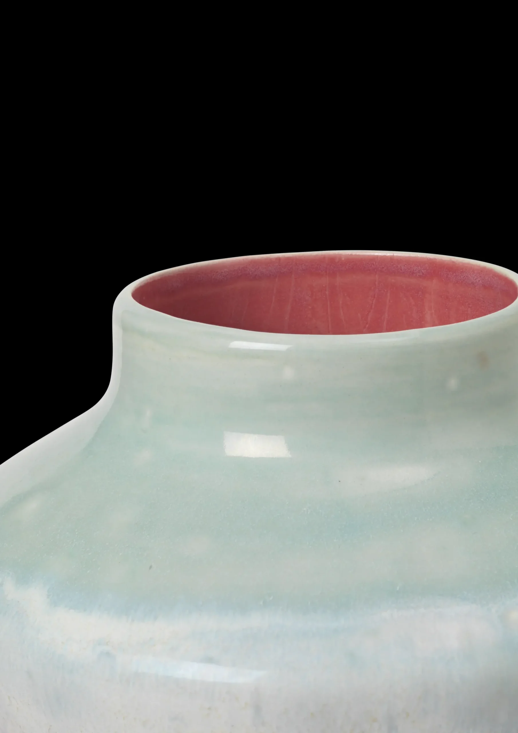 Kähler Poppery Vase H20.5 cm mint/pink | Køb hos os
