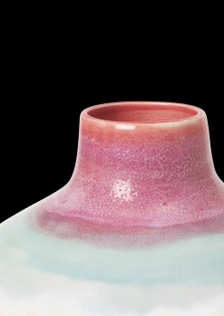 Kähler Poppery Vase med æble H32 cm pink/mint/gul | Køb nu