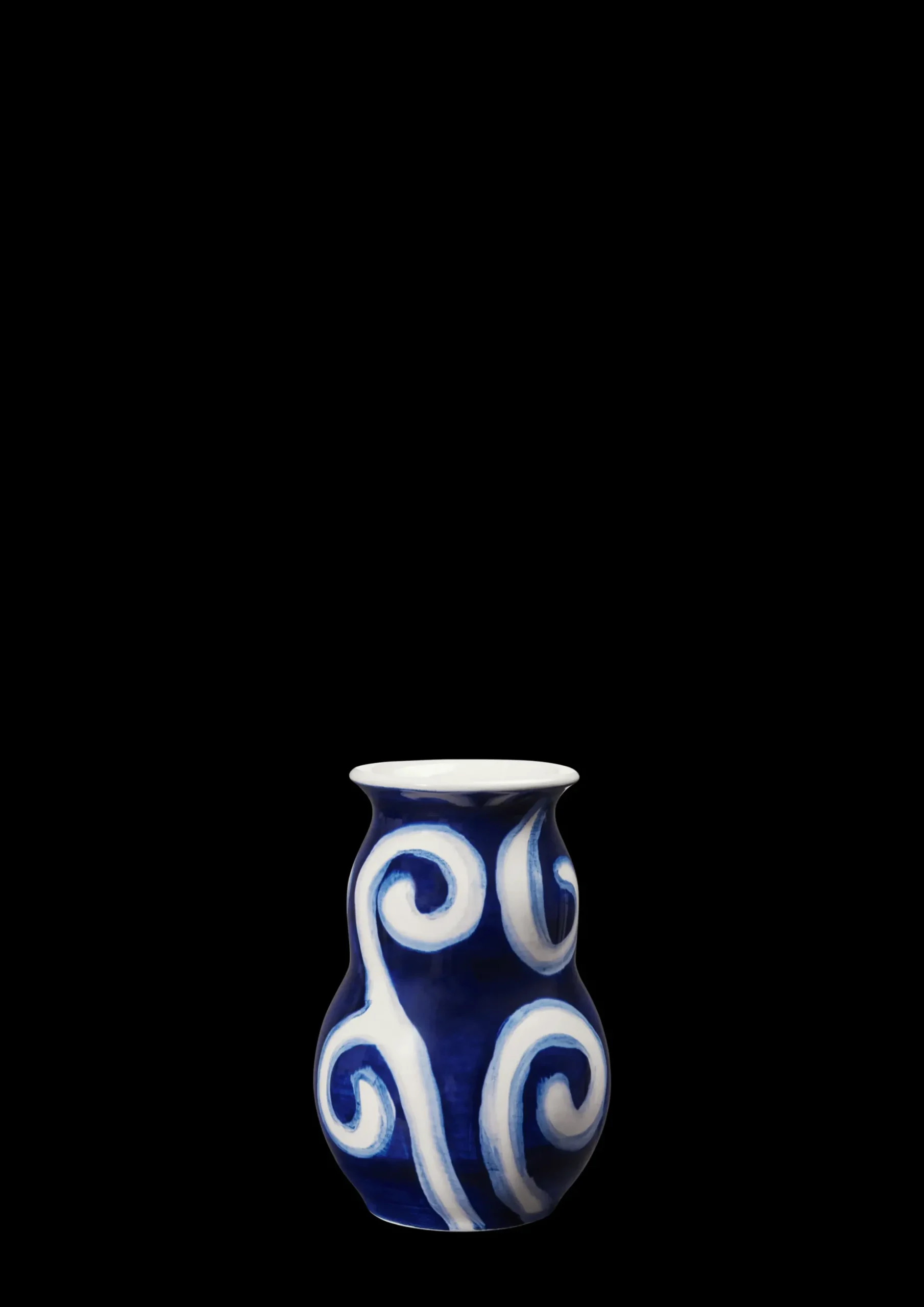Kähler Vase H13 cm i blå fra serien Tulle | Køb her