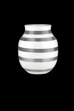 Kähler Vase H20 cm i sølv fra serien Omaggio | Køb her