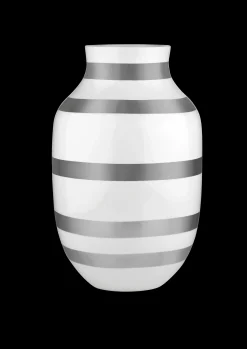 Kähler Vase H31 cm i sølv fra serien Omaggio | Køb her