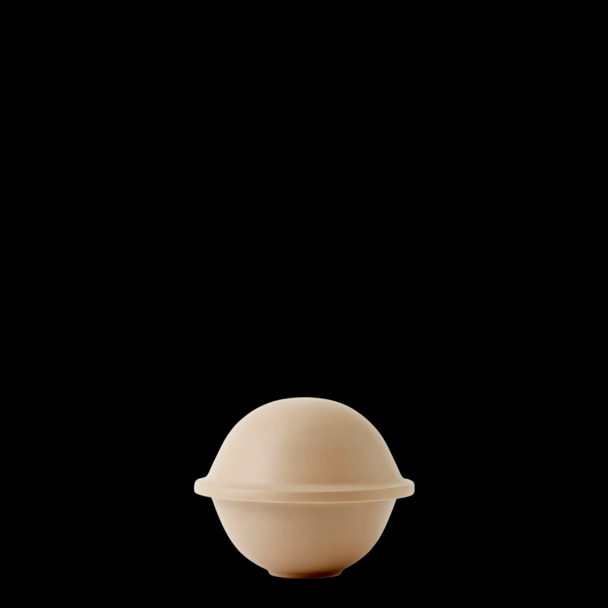Lyngby Porcelæn Chapeau Bonbonniere Ø12.5 cm camel porcelæn