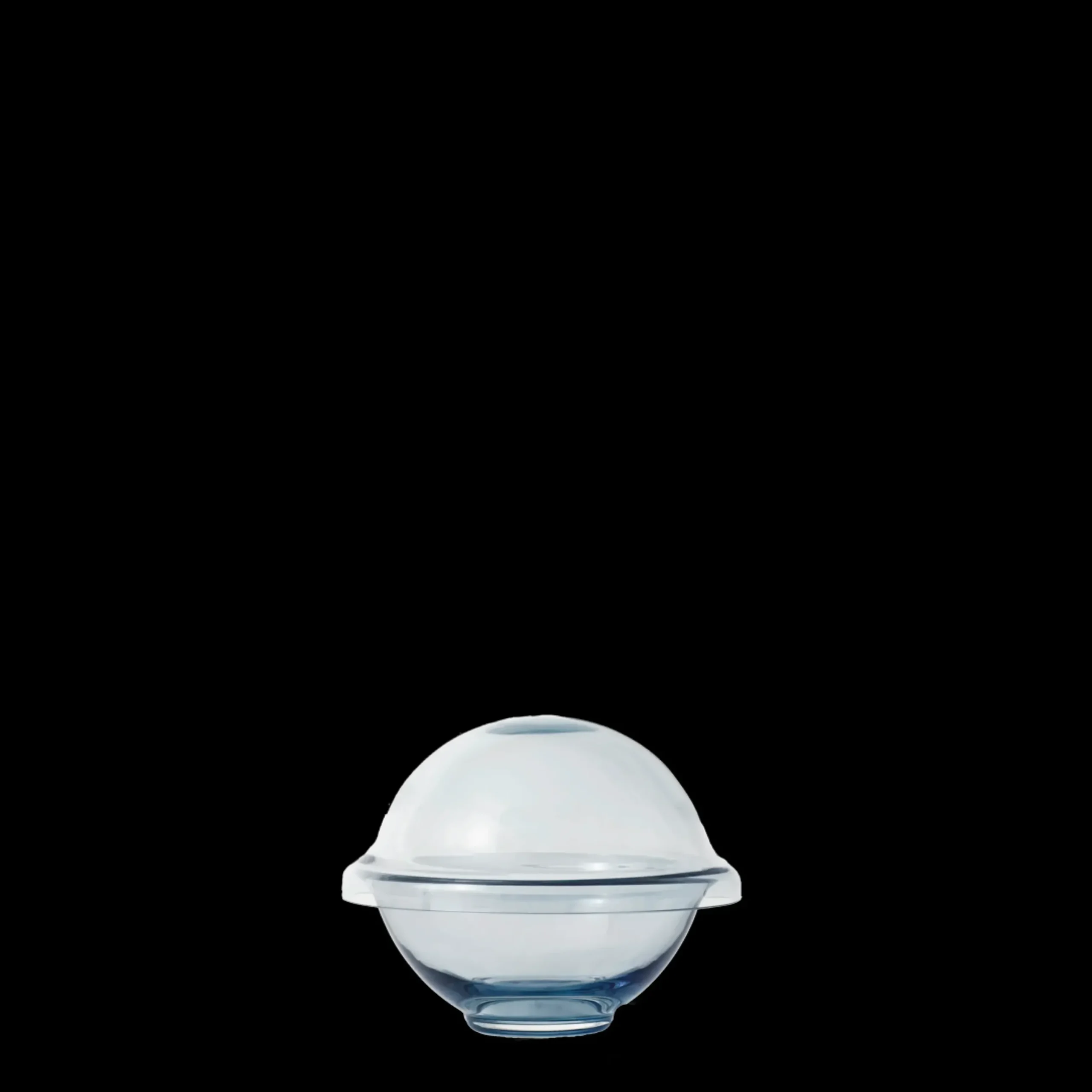 Lyngby Porcelæn Chapeau Bonbonniere midnight blue glas