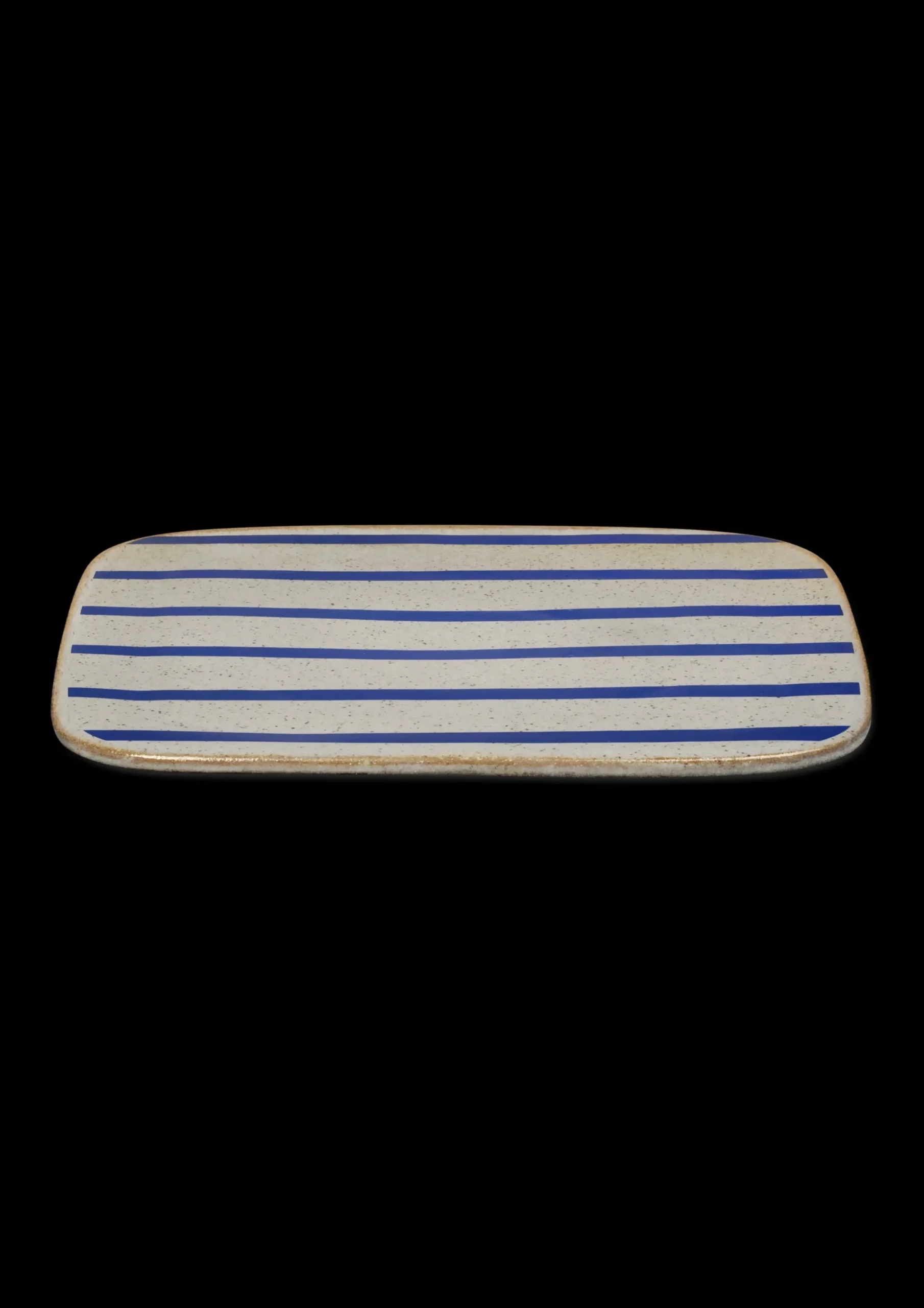 Lyngby Porcelæn DAN|Ild Serveringsfad 27x27 stribe | Køb her