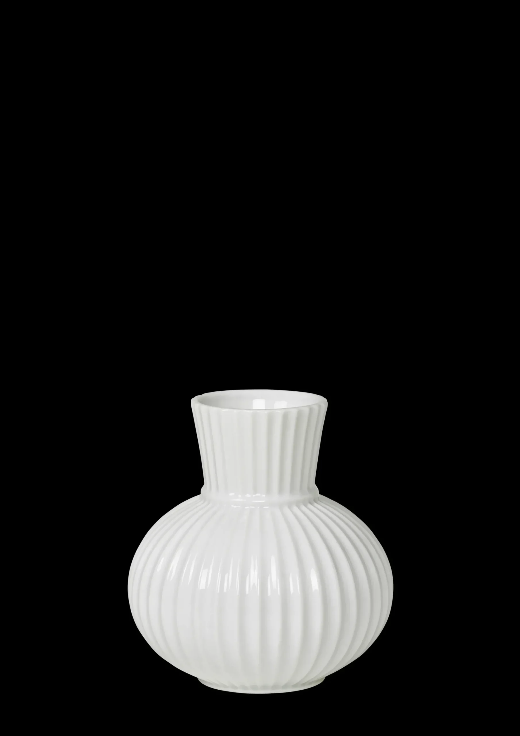 Lyngby Porcelæn Lyngby Tura Vase H14.5 hvid porcelæn