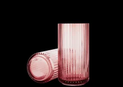 Lyngby Porcelæn Lyngby Vase burgundy mundblæst glas