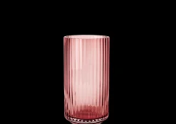 Lyngby Porcelæn Lyngby Vase burgundy mundblæst glas