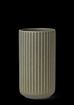 Lyngby Porcelæn Lyngby Vase H20.5 cm olivengrøn fajance
