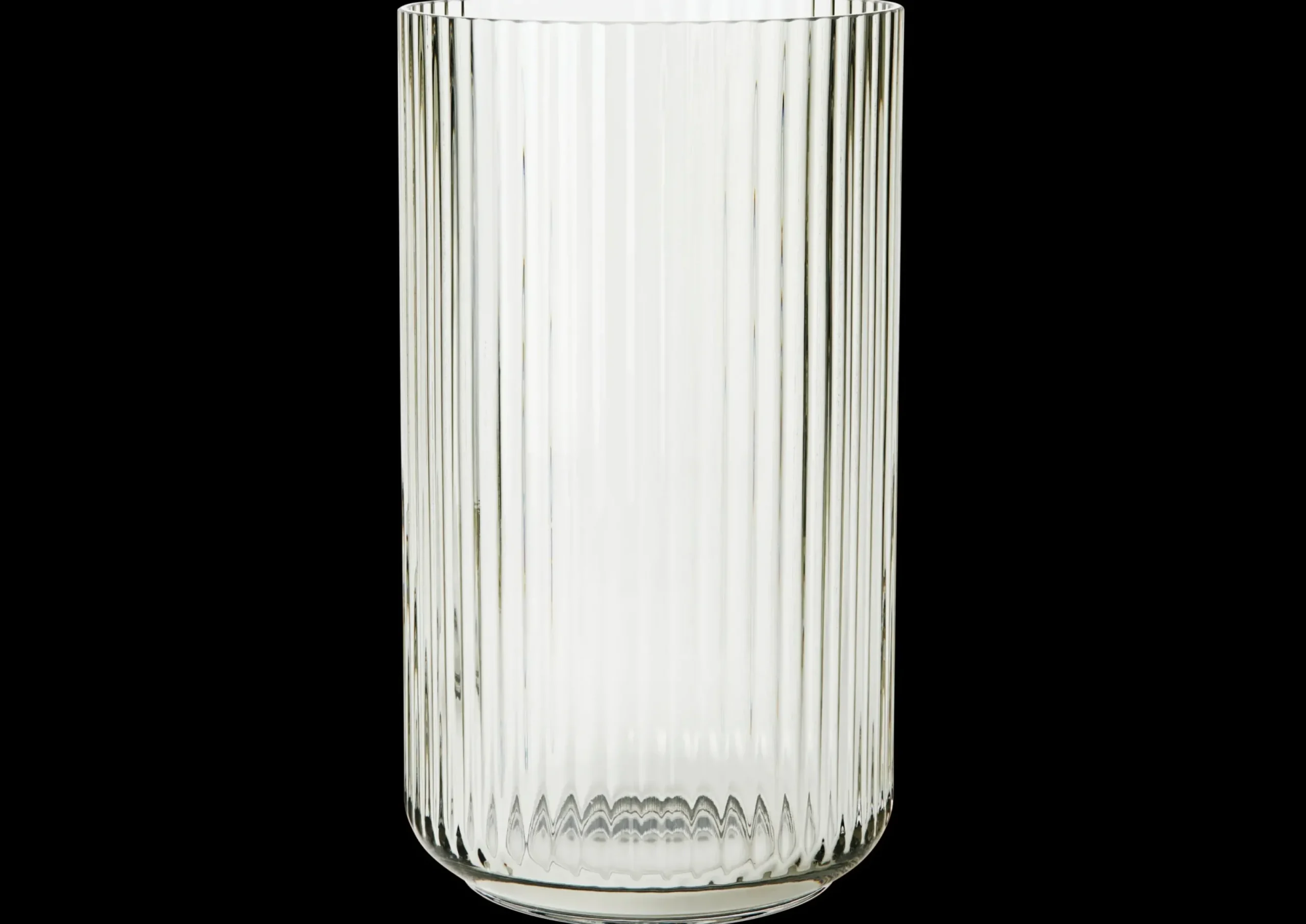 Lyngby Porcelæn Lyngby Vase H31 smoke mundblæst glas