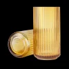 Lyngby Porcelæn Lyngby Vase H20.5 amber mundblæst glas