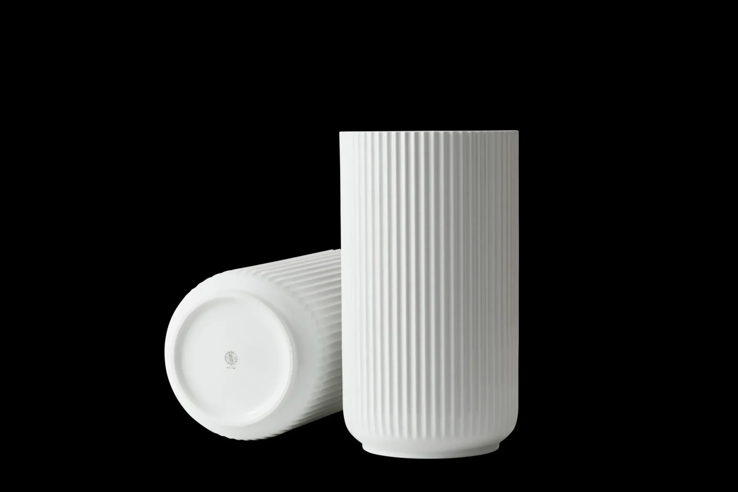 Lyngby Porcelæn Lyngby Vase H38 hvid porcelæn | Køb her