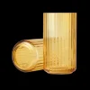 Lyngby Porcelæn Lyngby Vase H15.5 amber mundblæst glas