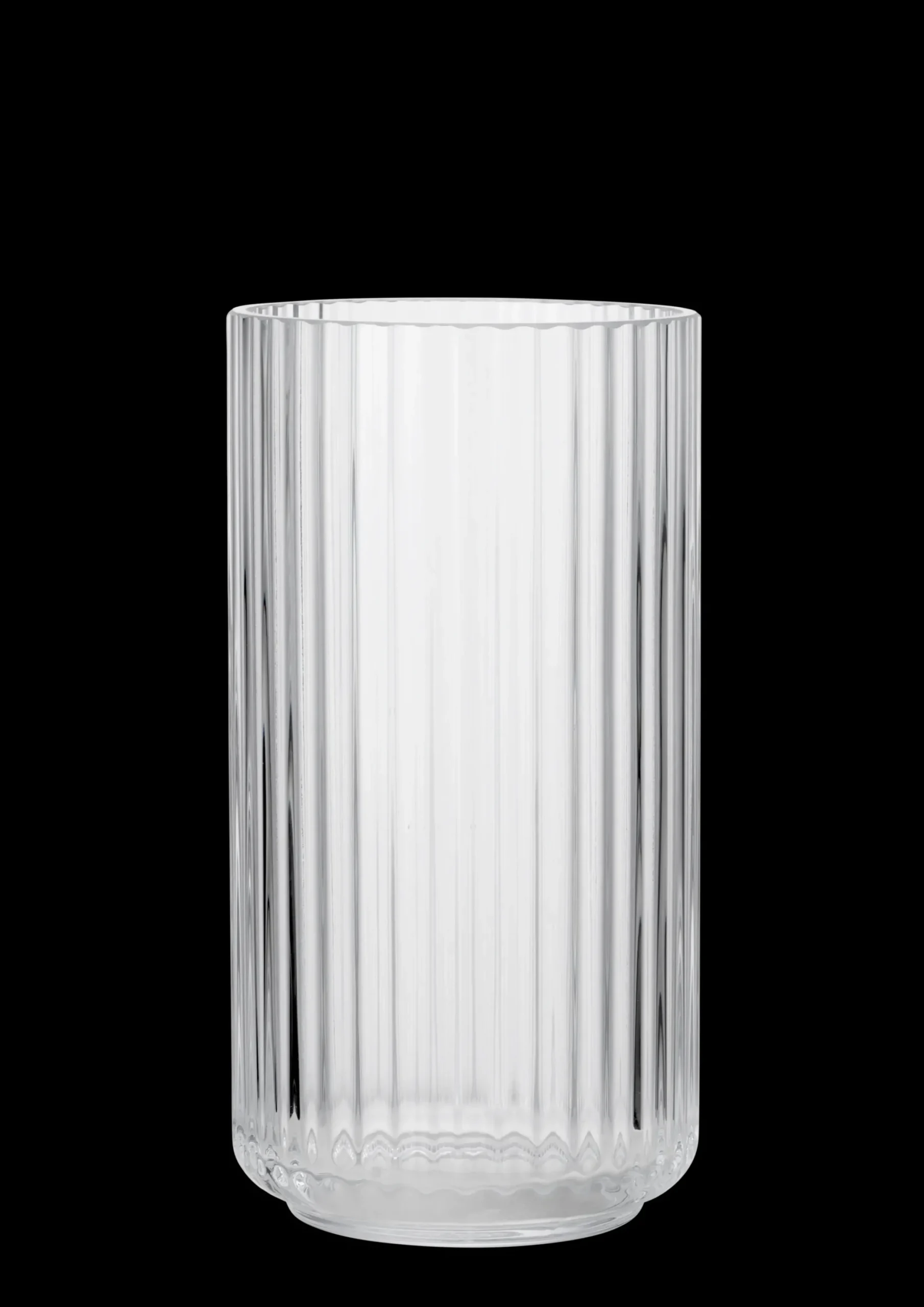 Lyngby Porcelæn Lyngby Vase H20.5 klar mundblæst glas