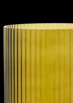 Lyngby Porcelæn Lyngby Vase H38 olivengrøn mundblæst glas