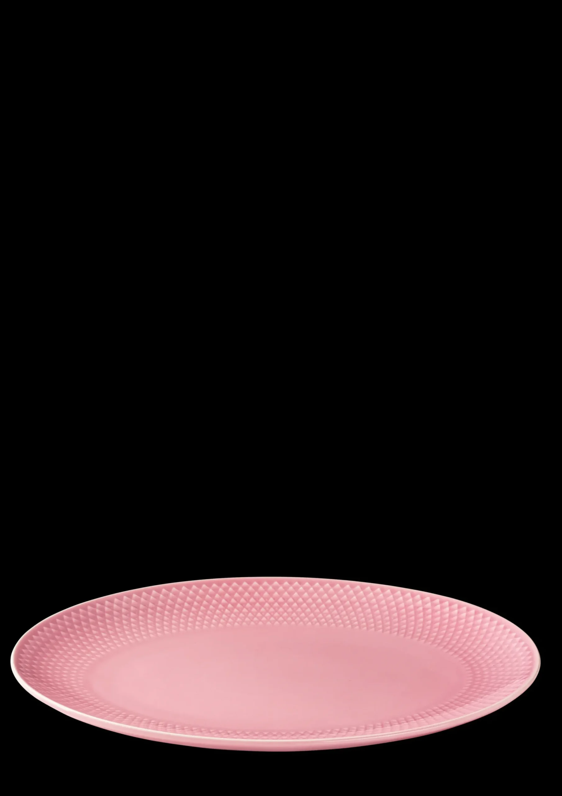 Lyngby Porcelæn Ovalt serveringsfad 28.5x21.5 cm i rosa