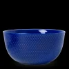 Lyngby Porcelæn Rhombe Color Serveringsskål Ø22 cm mørk blå