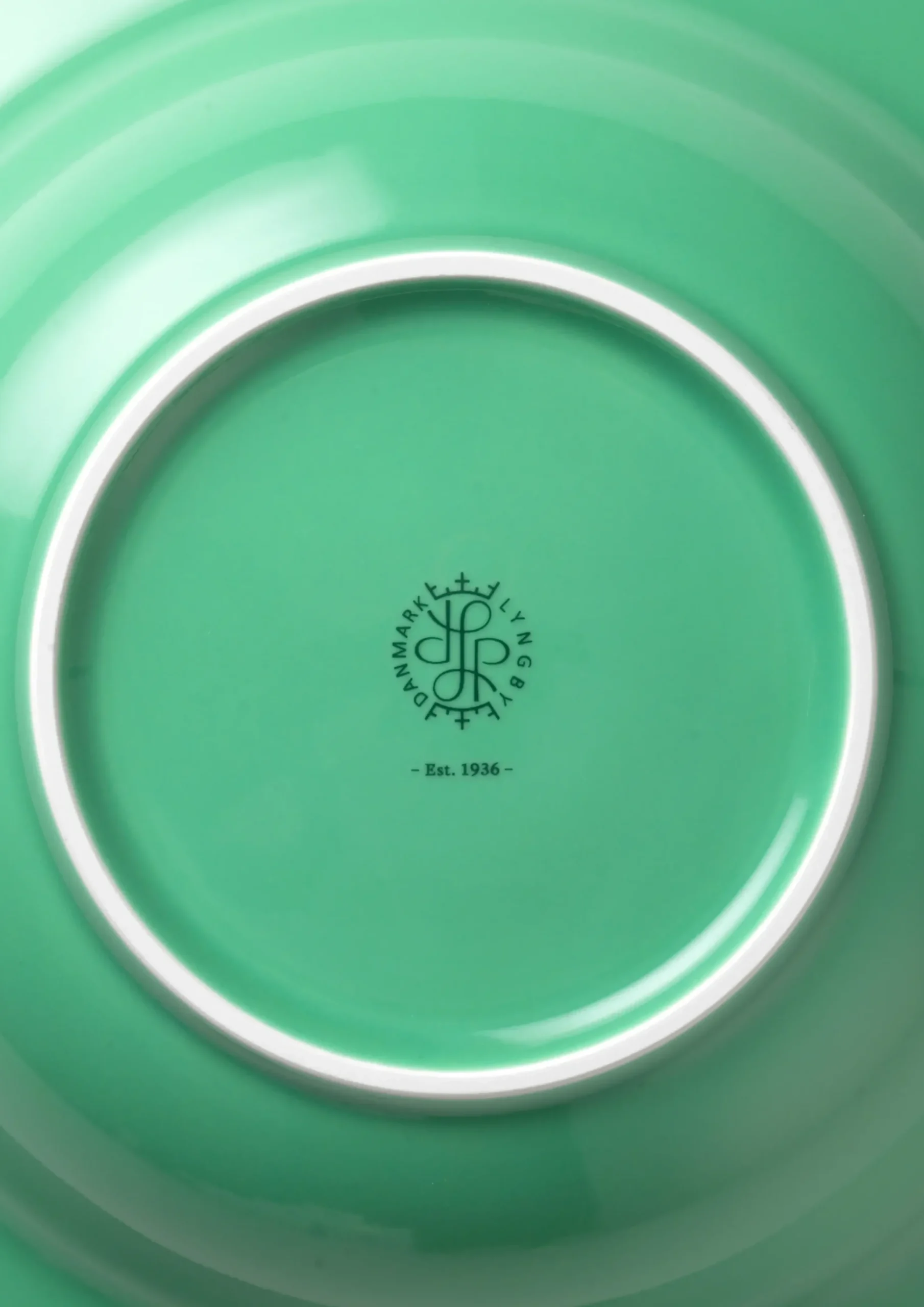 Lyngby Porcelæn Rhombe Color Dyb tallerken Ø24.5 cm grøn