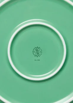Lyngby Porcelæn Rhombe Color Serveringsskål Ø28 cm grøn