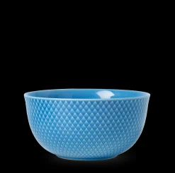 Lyngby Porcelæn Rhombe Color Serveringsskål Ø17.5 cm blå